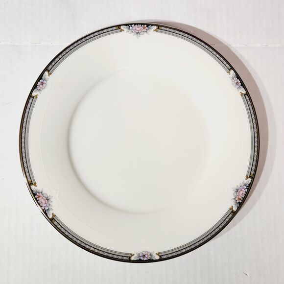 Noritake Salad Plates 8 1/4in Halifax Fine China Floral Lot of 2 Vtg 7729 Rose - Picture 3 of 8